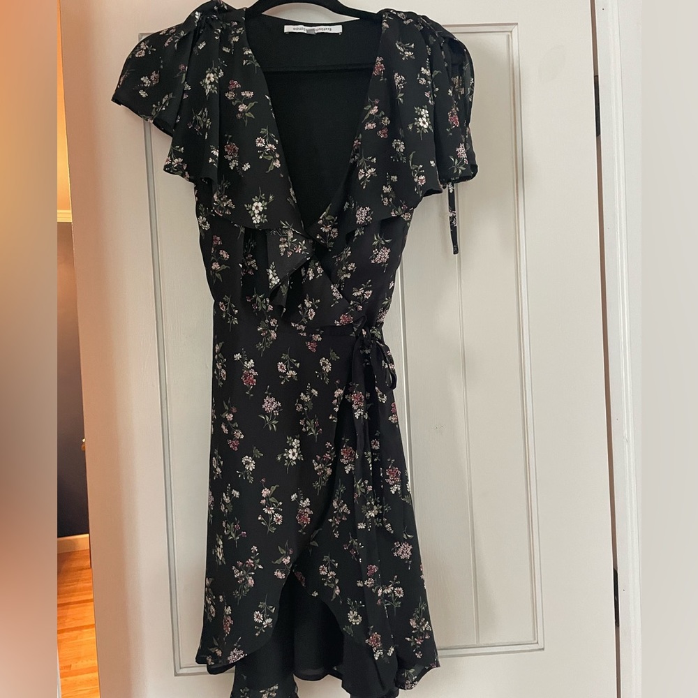 Collective Concepts Flutter Sleeve Wrap Dress | Size XS
